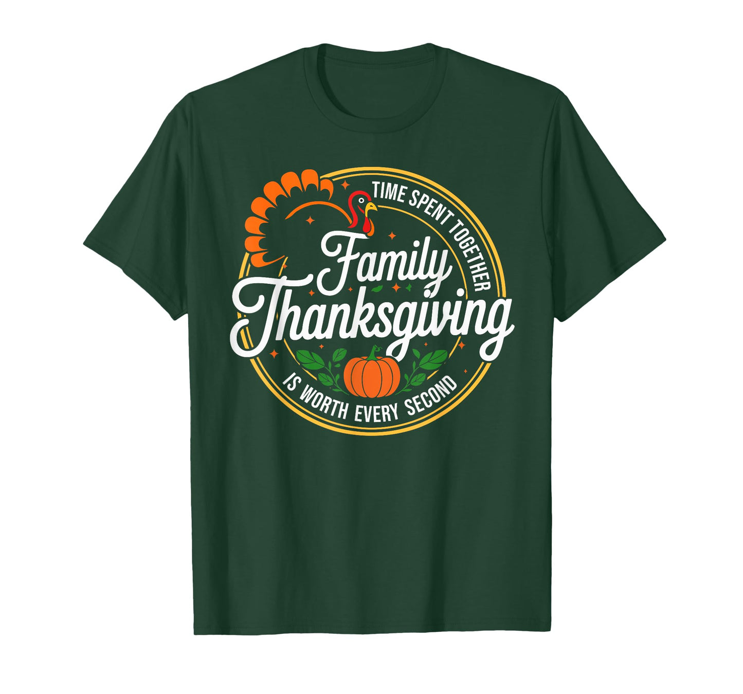 Family Thanksgiving 2025 Turkey Thankful Fall Autumn T-Shirt