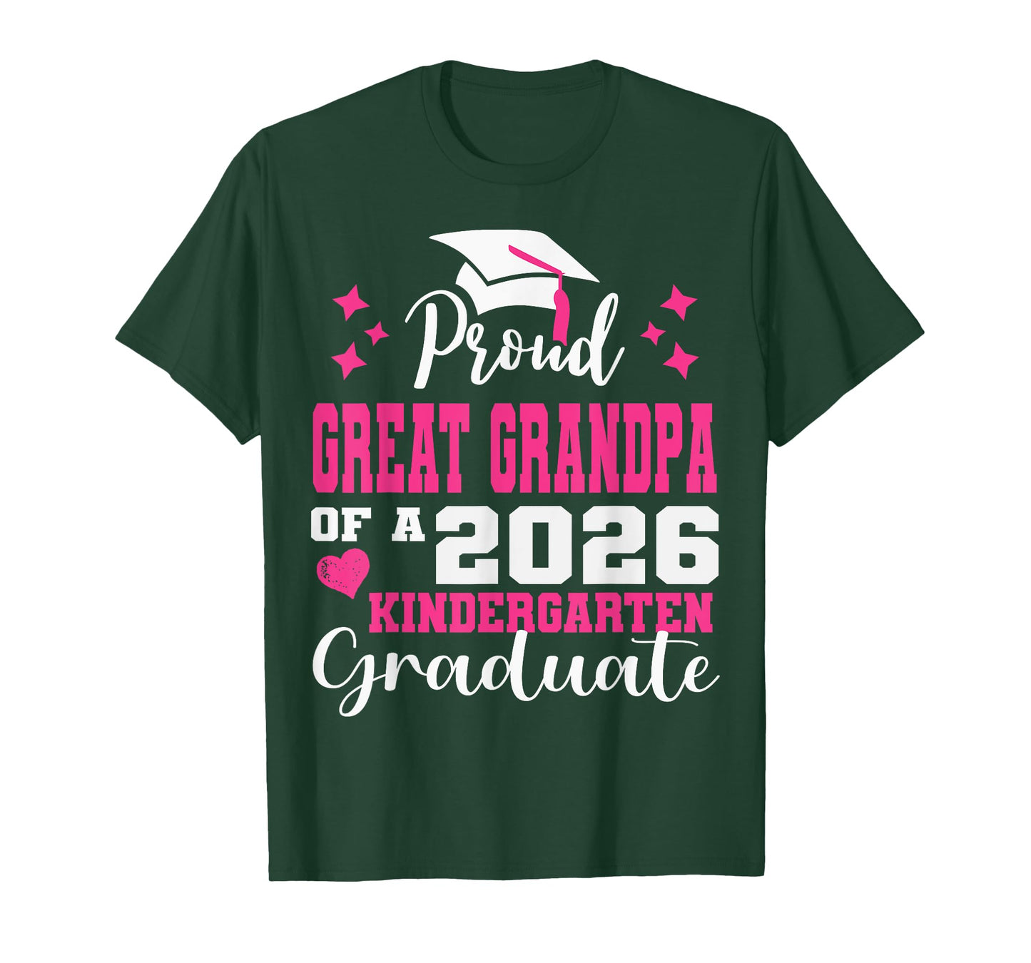 Proud Great Grandpa of Kindergarten Graduate 2026 Graduation T-Shirt