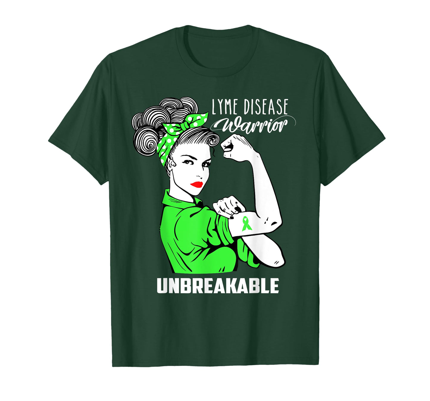 Lyme Disease Warrior Unbreakable Shirt Awareness Gift T-Shirt