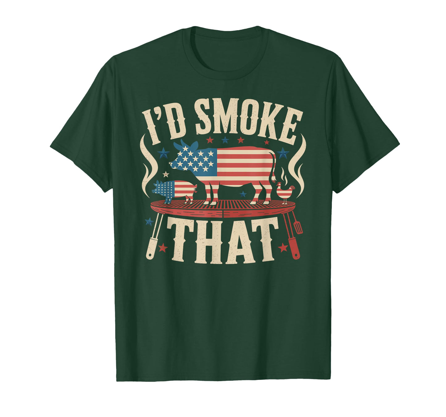 I'd Smoke That Meat Grilling BBQ T-Shirt