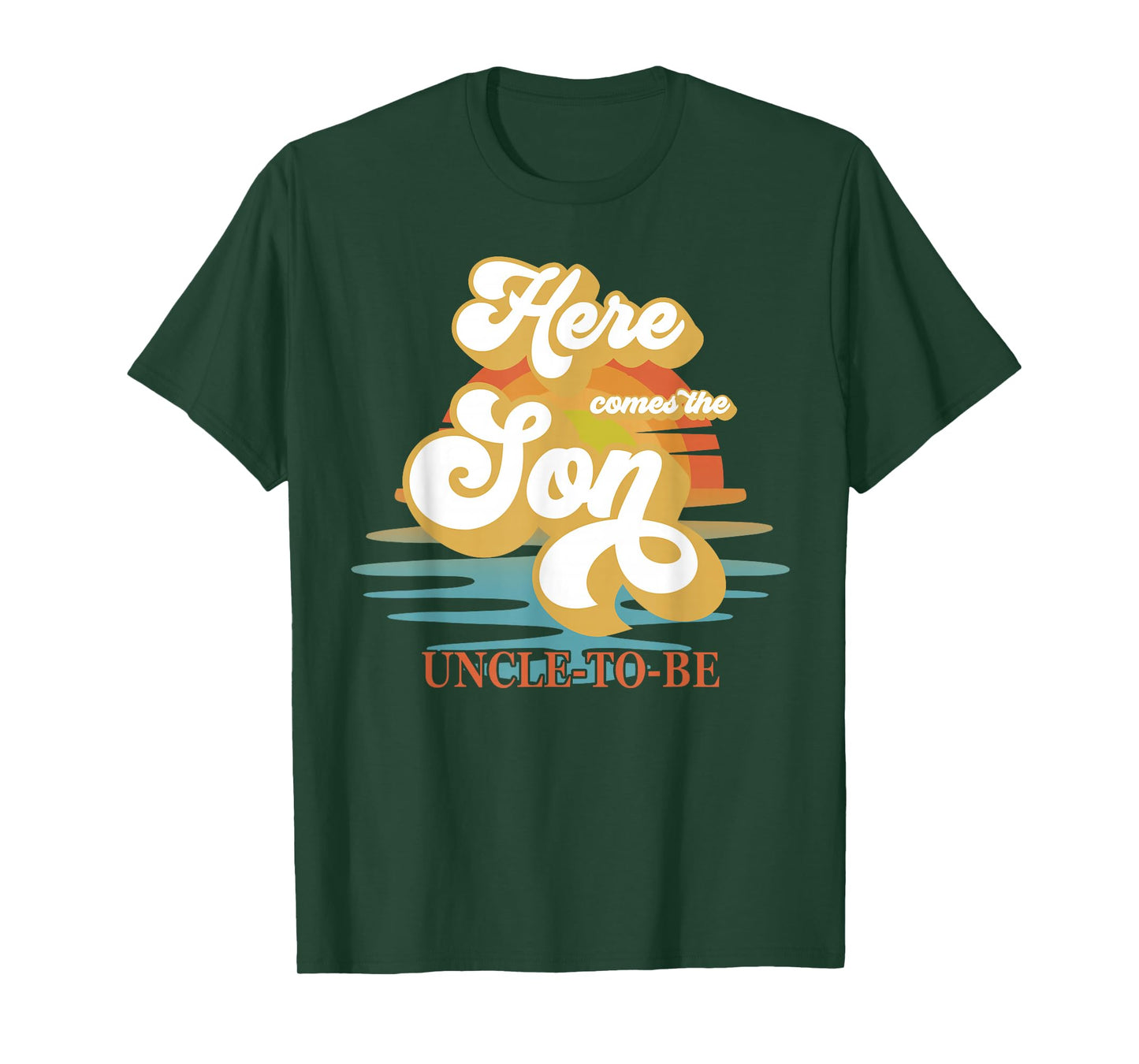 Uncle Here Comes The Son Baby Shower Family Matching T-Shirt