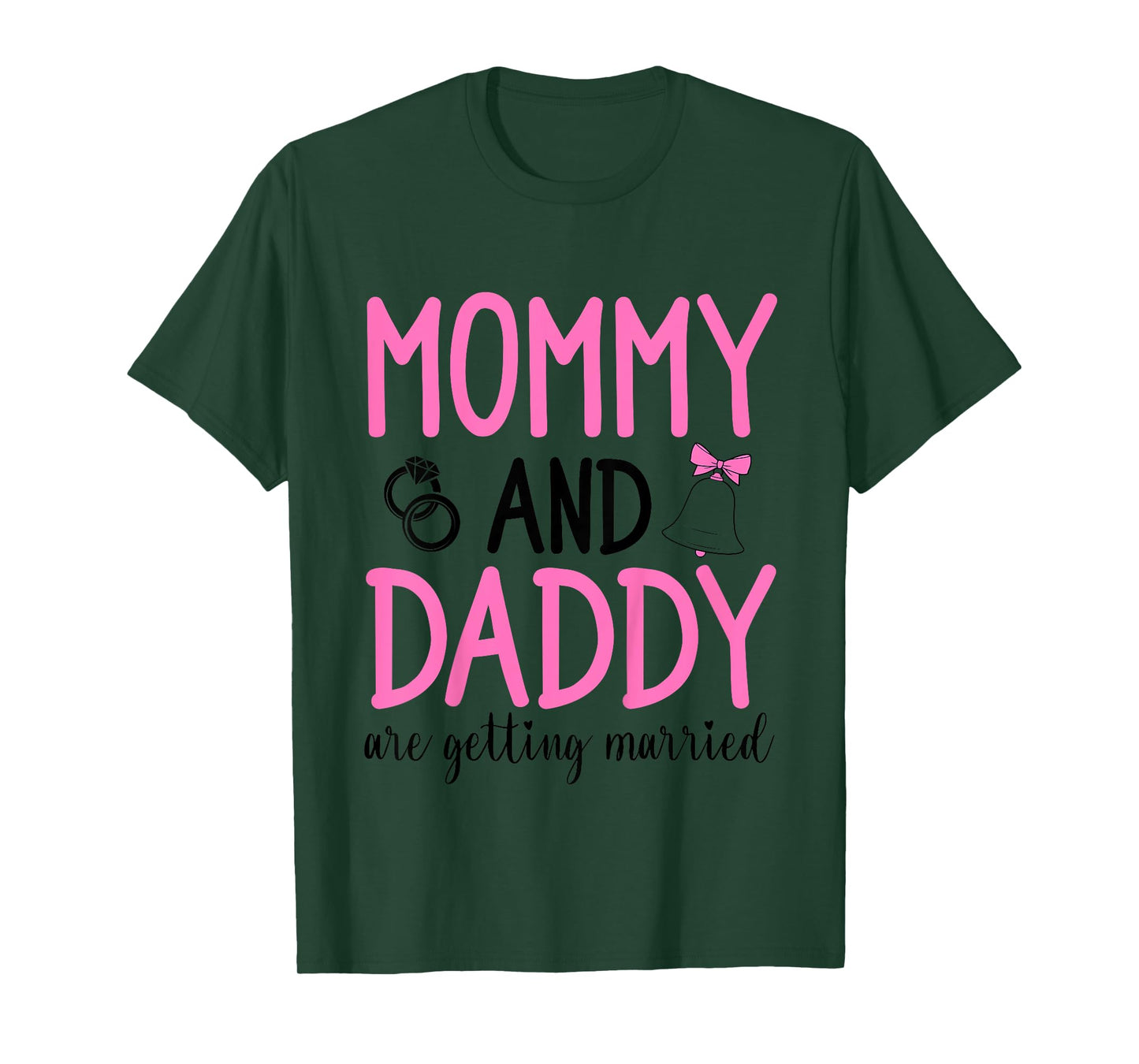 Kids Mommy And Daddy Are Getting Married Toddler Wedding Party T-Shirt