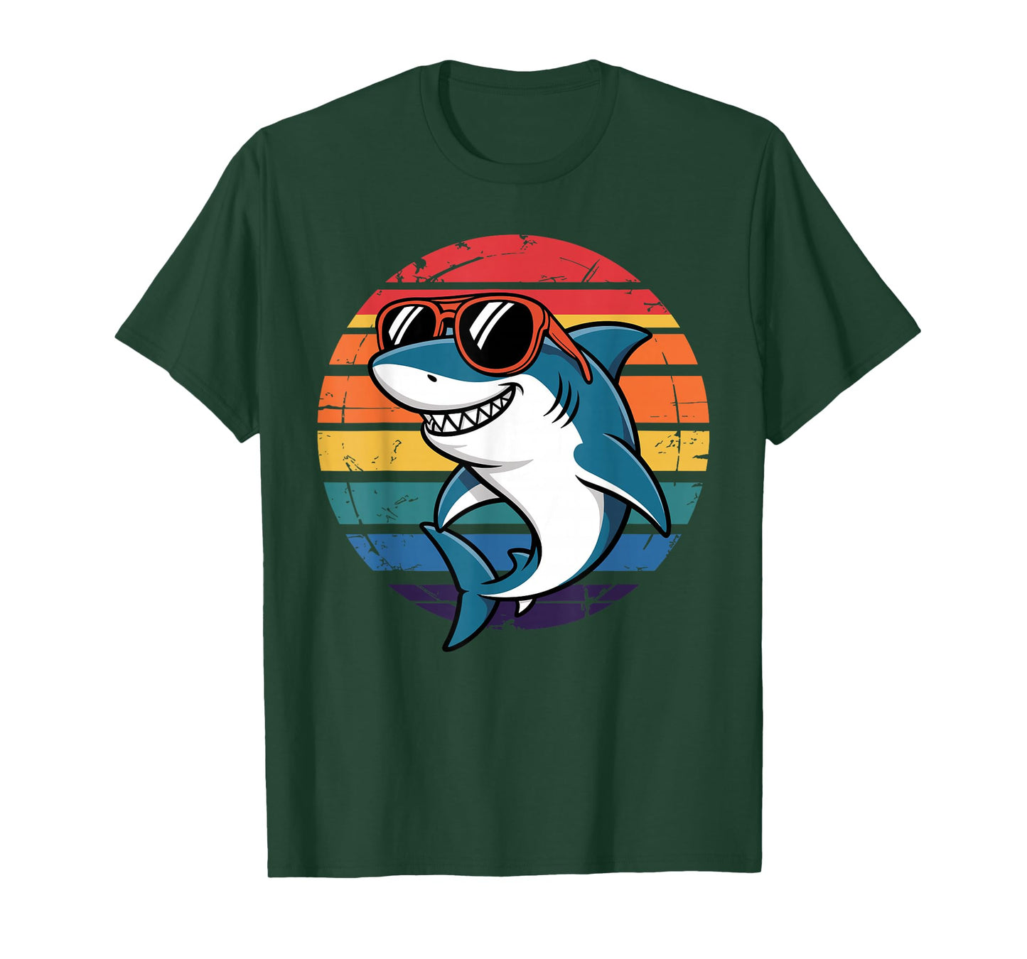 Cool Shark Art For Men Women Kids Boys Girls Shark Lover T-Shirt