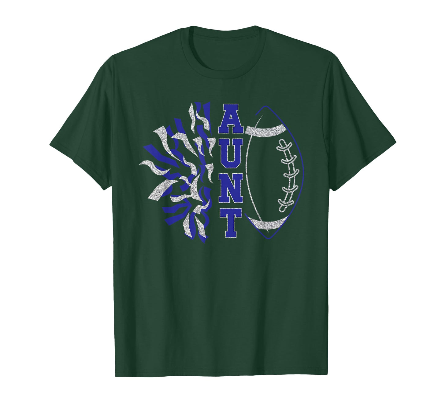 Aunt Of Football Player And Cheerleader Auntie T-Shirt