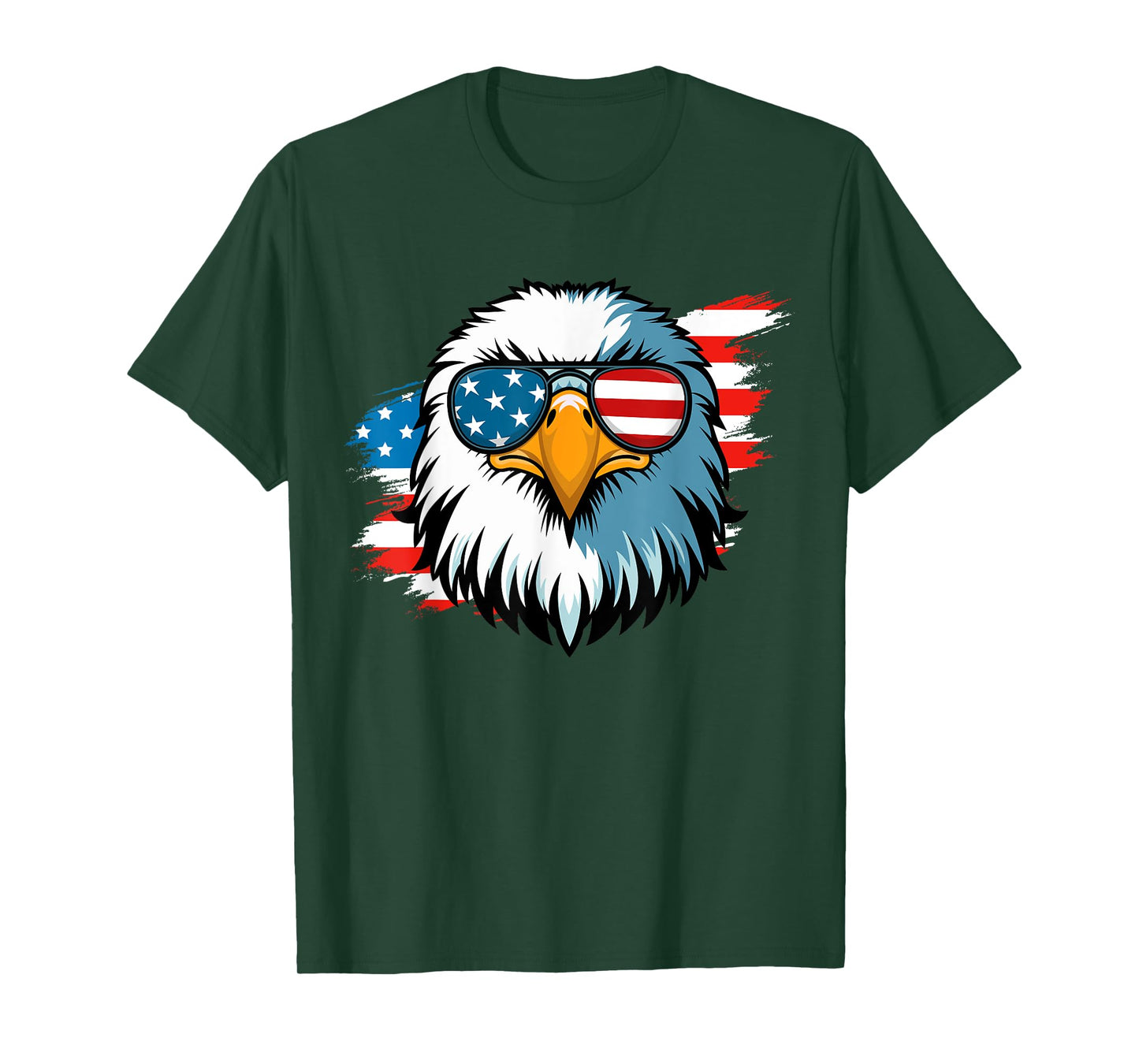 4th of July Patriotic American Flag Fourth of July Men Boys T-Shirt