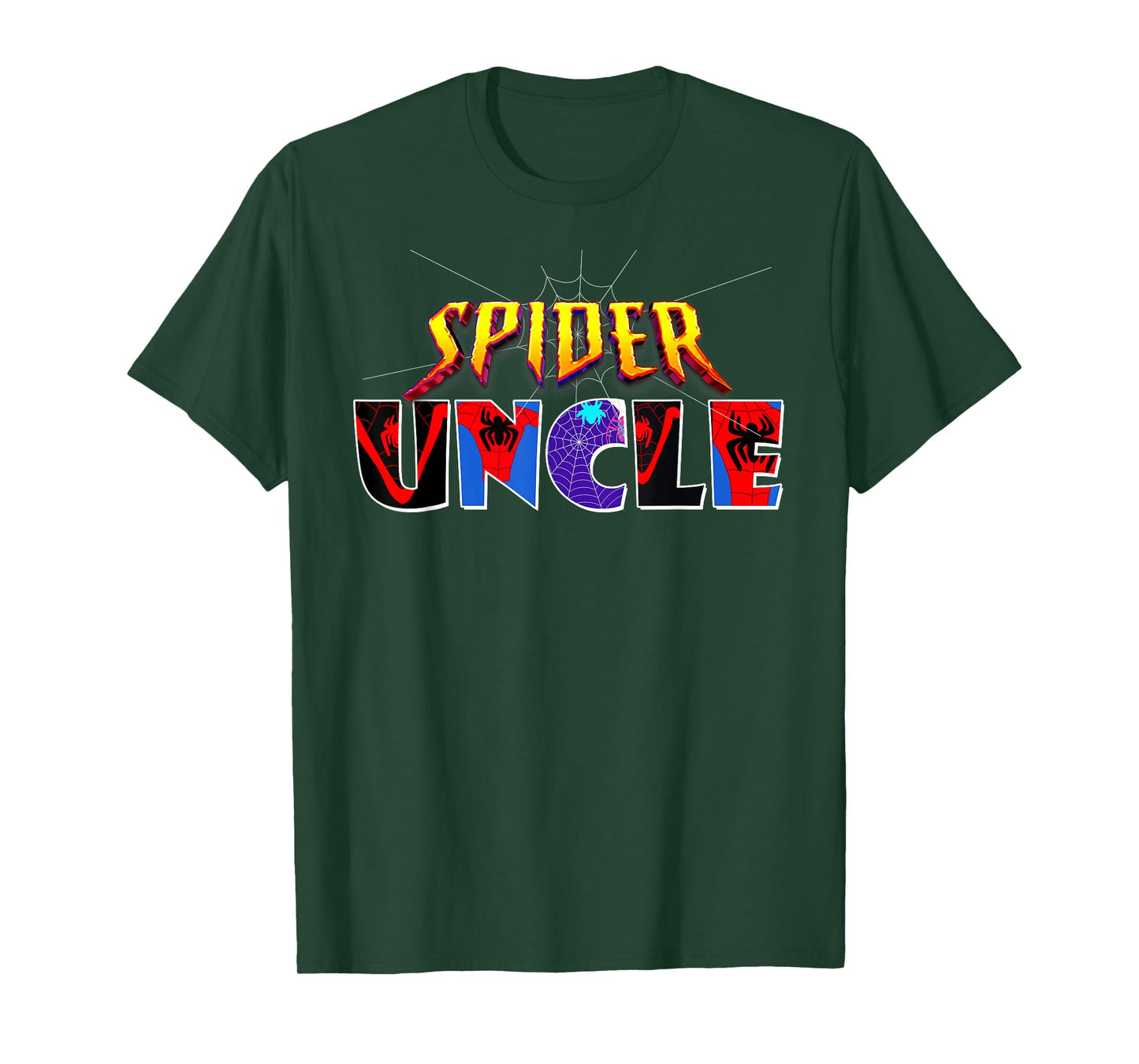 Spider Uncle Shirt Family Birthday Spider Halloween Costumes T-Shirt