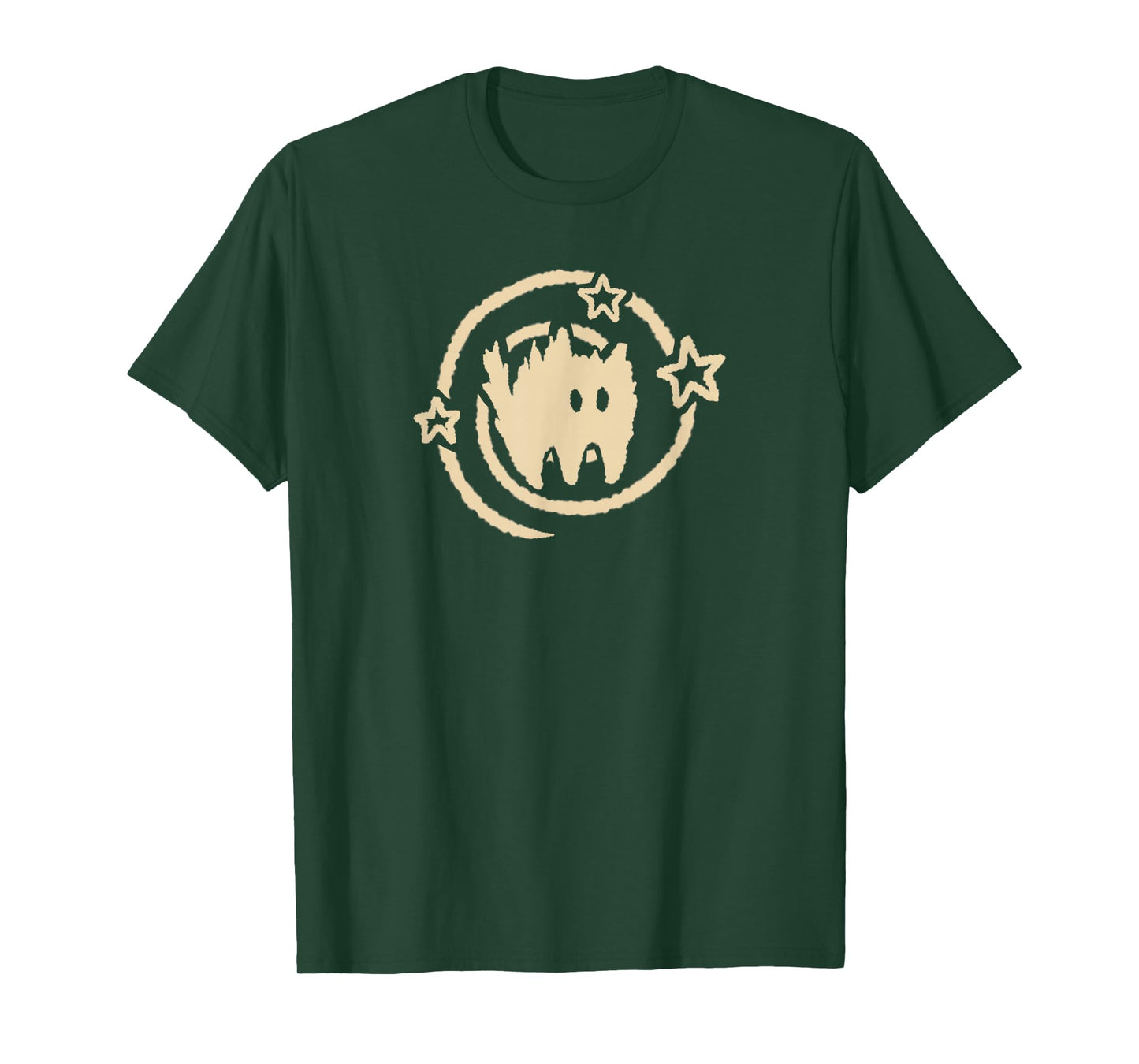 90s Y2K Scary Cat Tomcat Kitten is Scared under Starry Tail T-Shirt