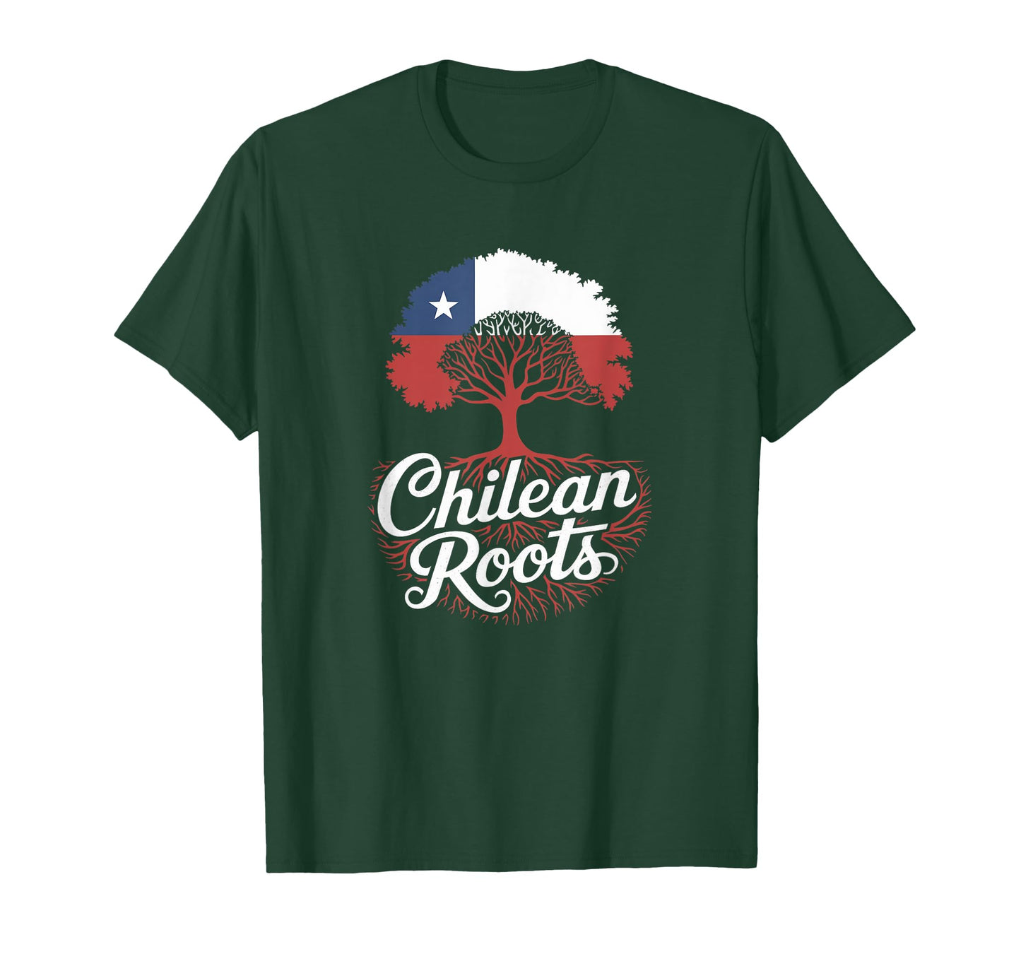 Chilean Roots - Chile Flag Colors Family Tree Souvenir T-Shirt
