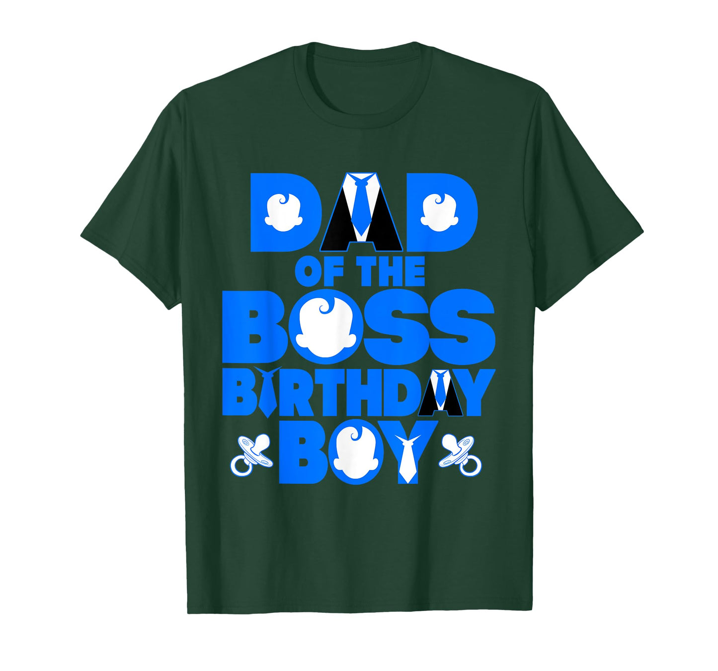 Dad Of The Boss Birthday Boy Baby Family Party Decoration T-Shirt