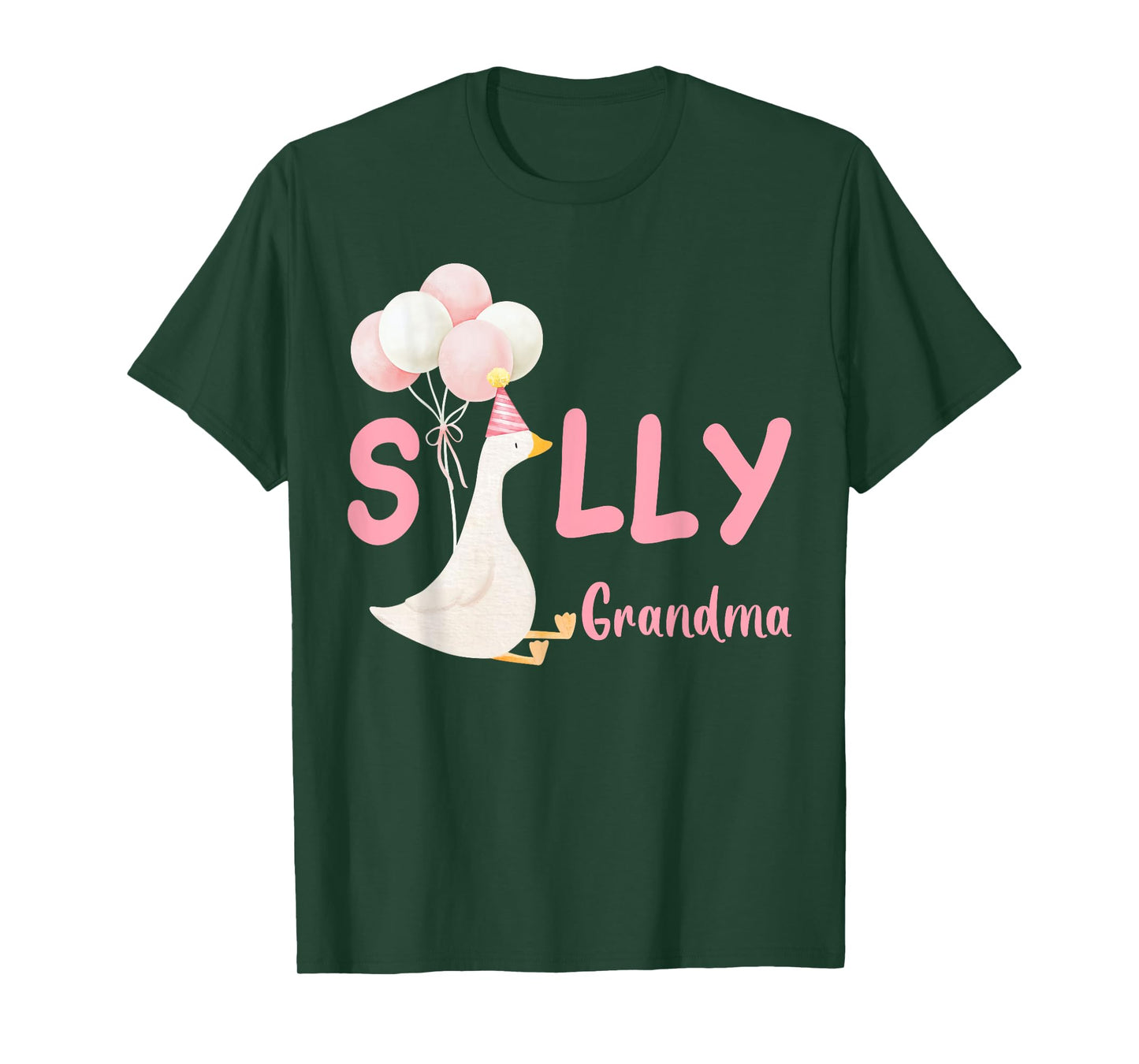 Silly Grandma Goose Family Matching Birthday Squad Crew T-Shirt