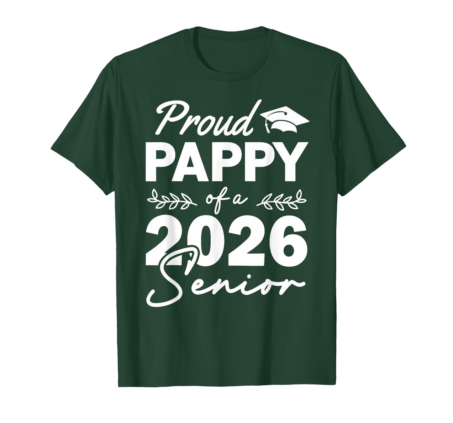 Senior 2026 Proud Pappy of A Class of 2026 Senior Graduate T-Shirt