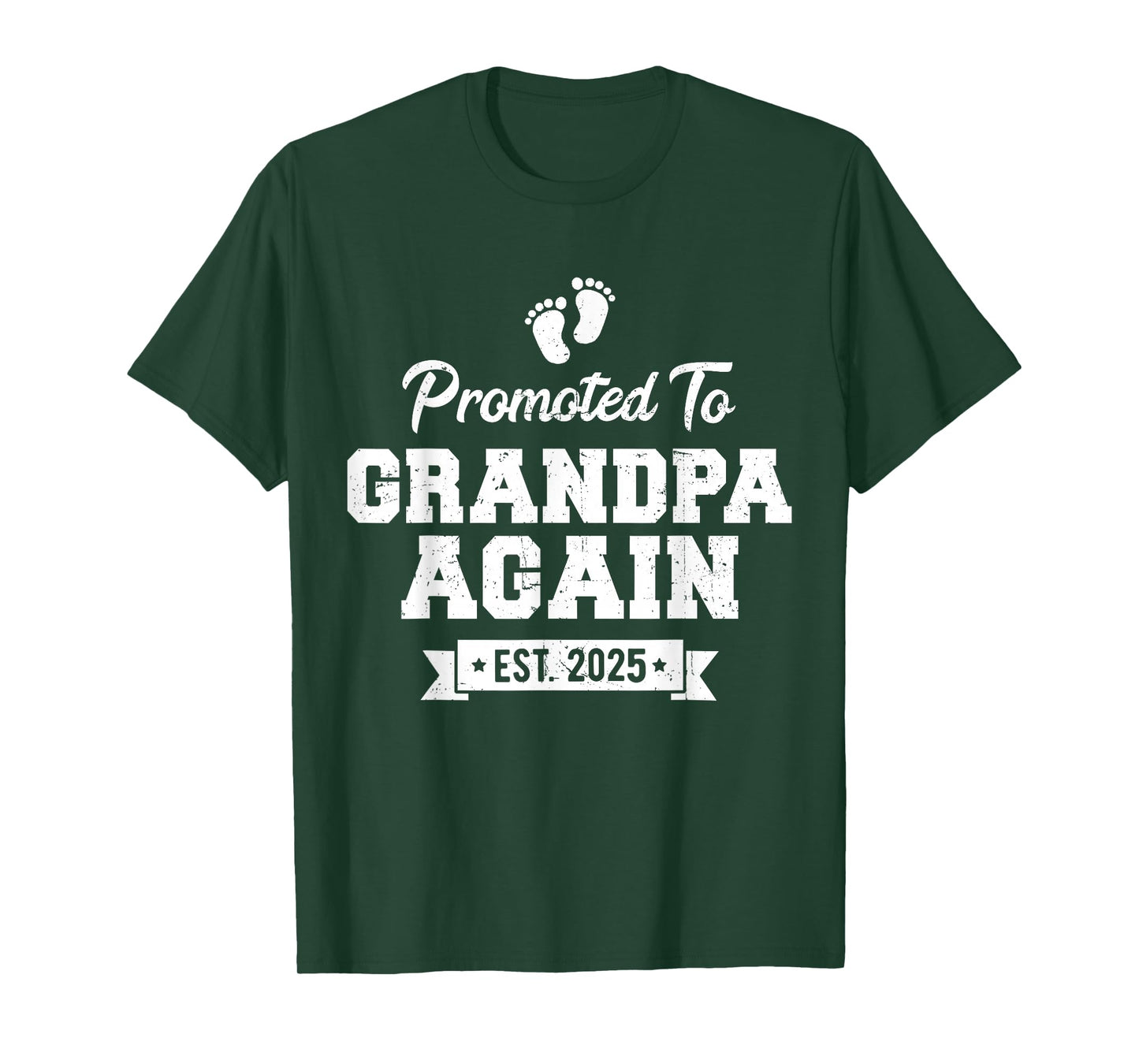 Promoted to Grandpa Again 2025 Soon To Be Grandfather Again T-Shirt