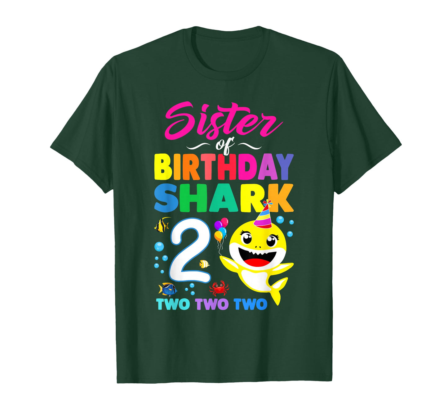 Sister Of Birthday Shark 2nd Matching Oufit Party For Family T-Shirt
