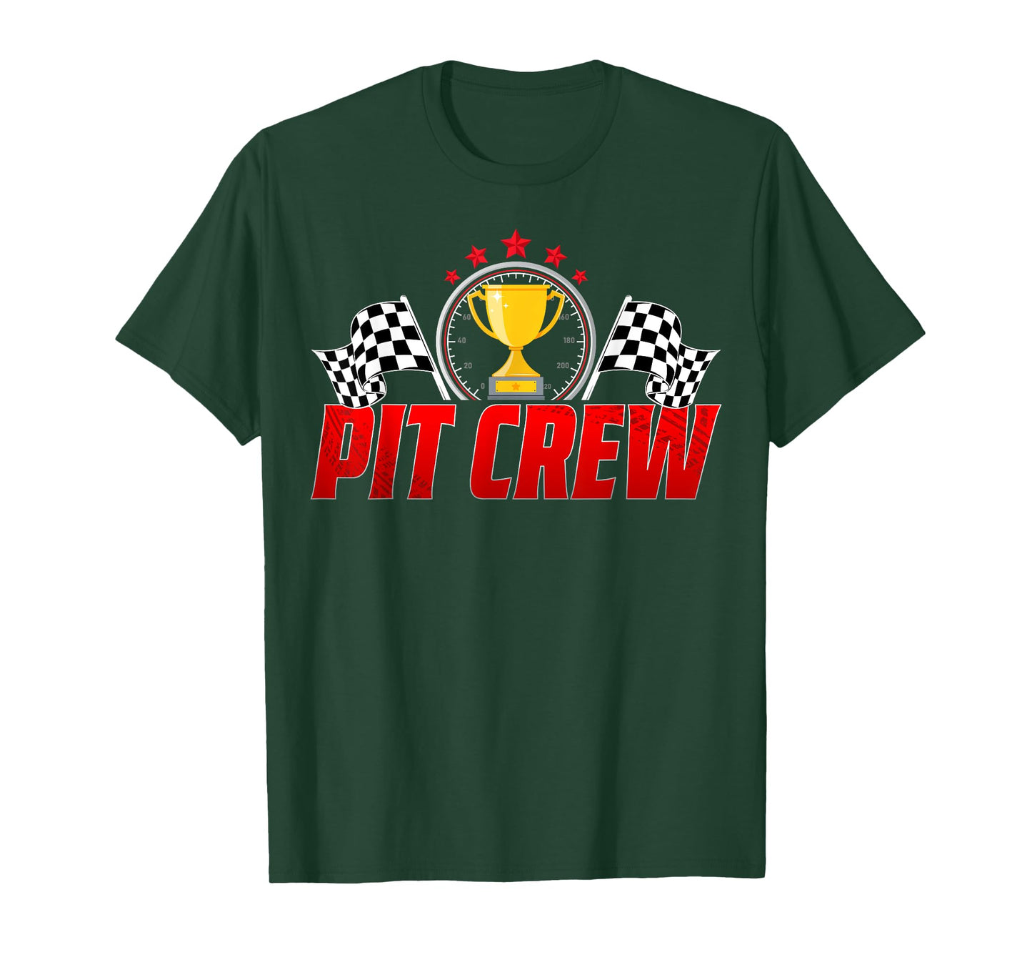 Pit Crew Family Birthday Party Racing Men Women Race Car T-Shirt