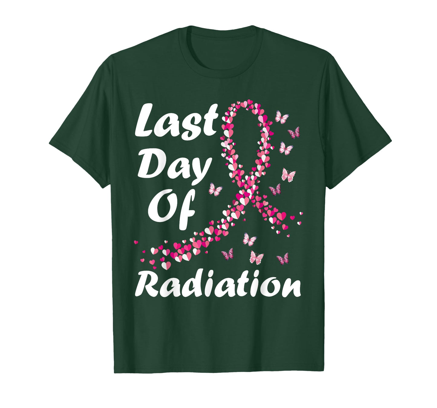 Last Day of Radiation Treatment Breast Cancer Awareness T-Shirt