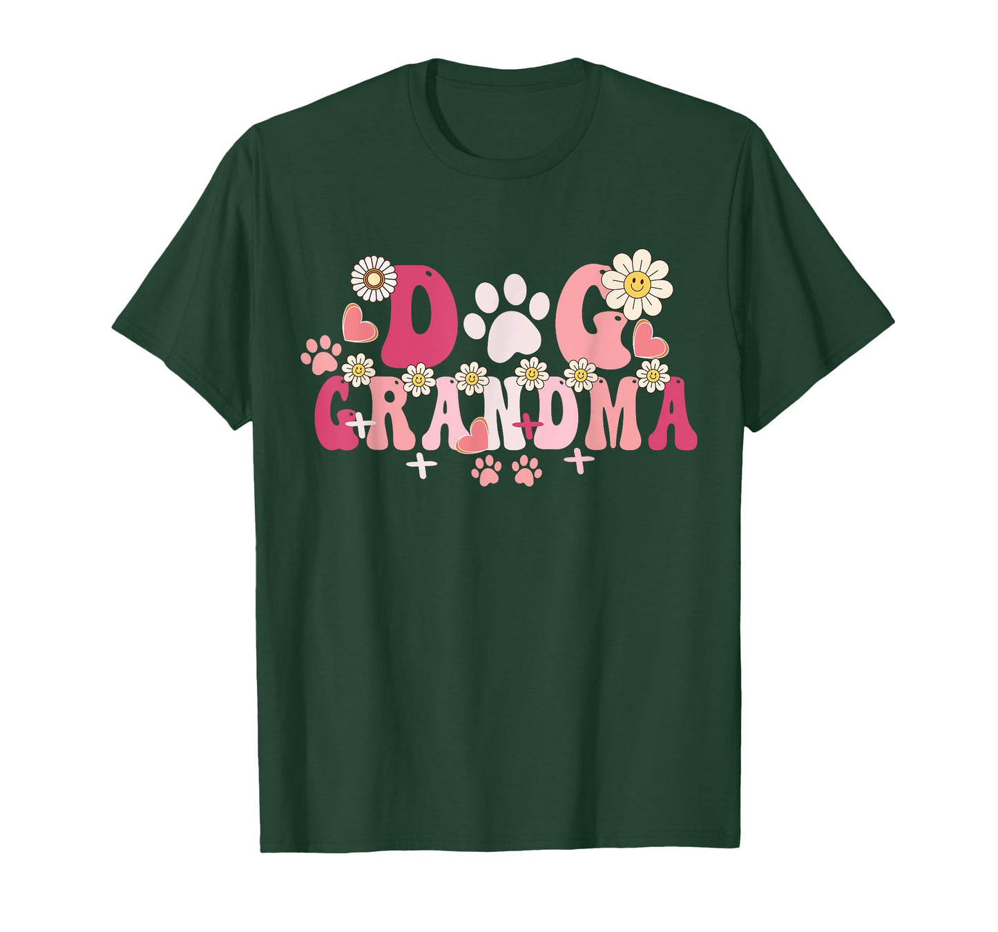 Groovy Dog Grandma Owner Mama Grandma Dog Lovers T-Shirt for Men Women
