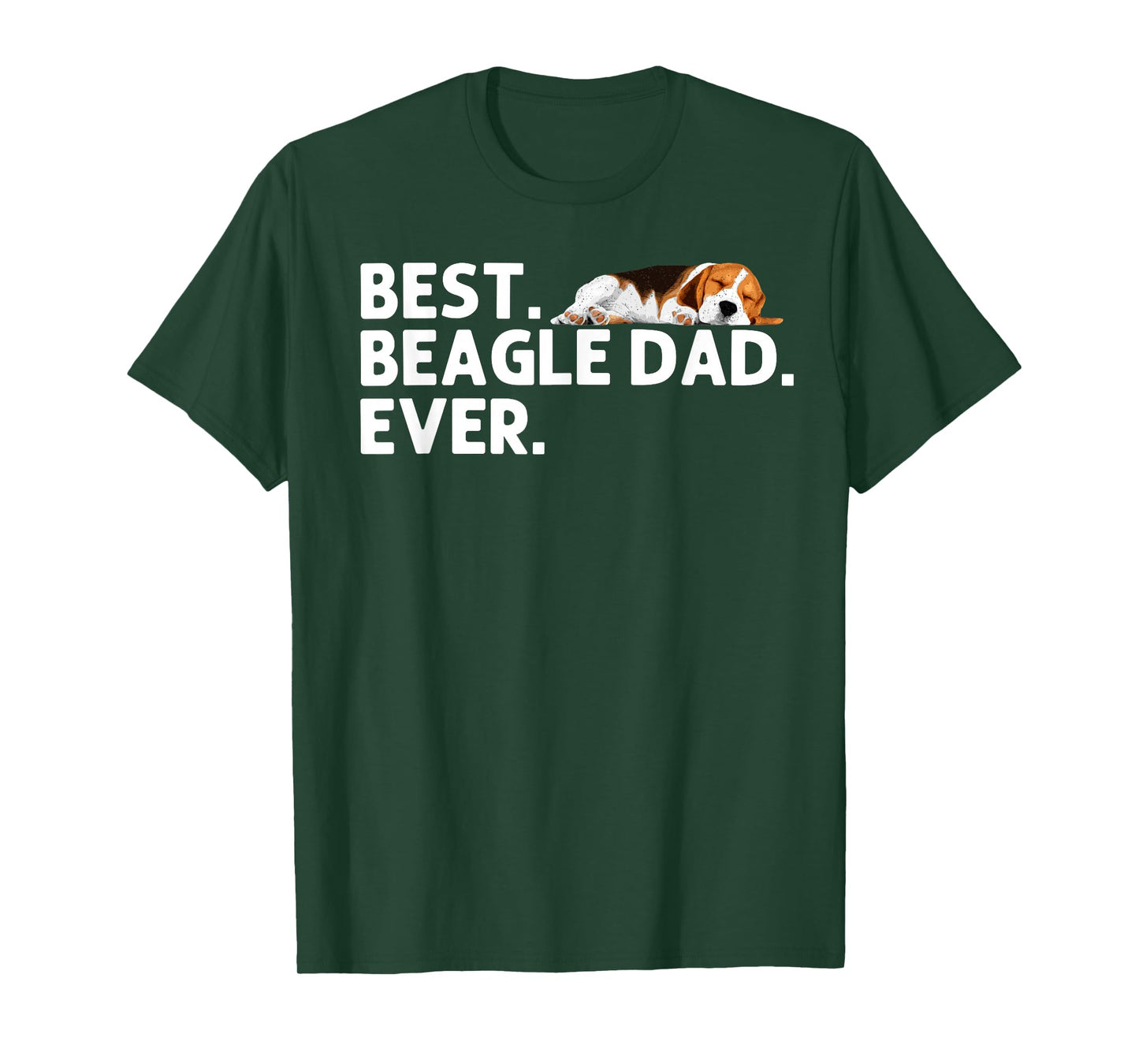 Best Beagle Dad Art For Men Father Beagle Dog Beagle Lover T-Shirt