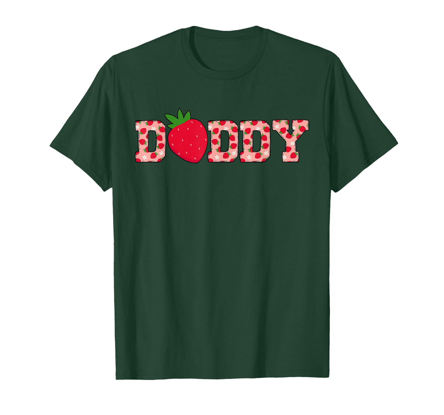 Daddy Berry Sweet Cute Strawberry Birthday Matching Family T-Shirt