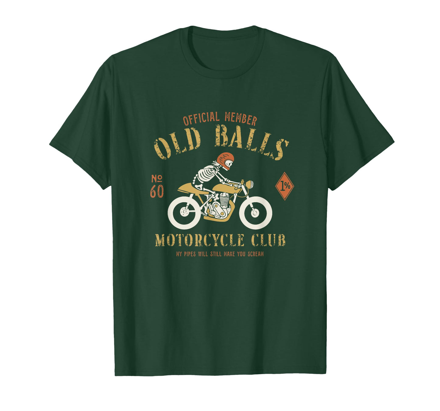 Vintage Motorcycle Biker for Men's 60th Birthday T-Shirt