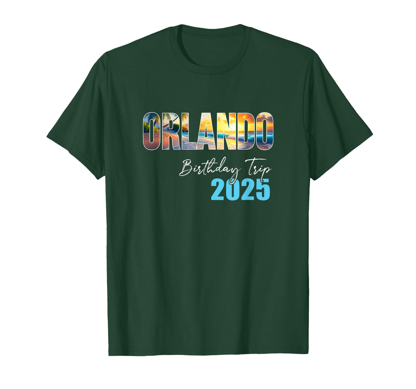 Orlando Birthday Trip 2025 Vacation Party Crew Cruise T-Shirt