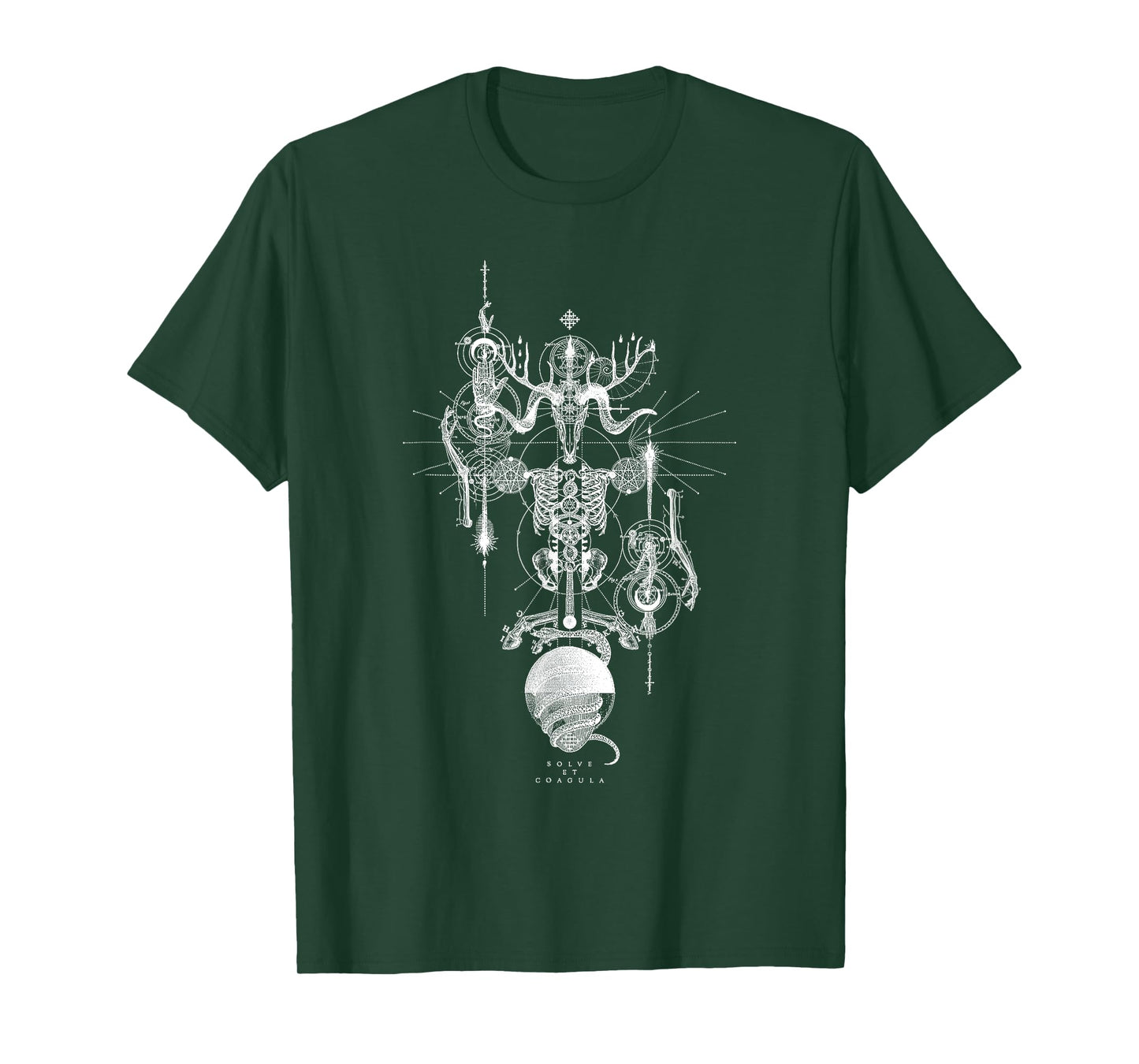 Solve Et Coagula Alchemical Medieval Occult Celtic Dragon T-Shirt