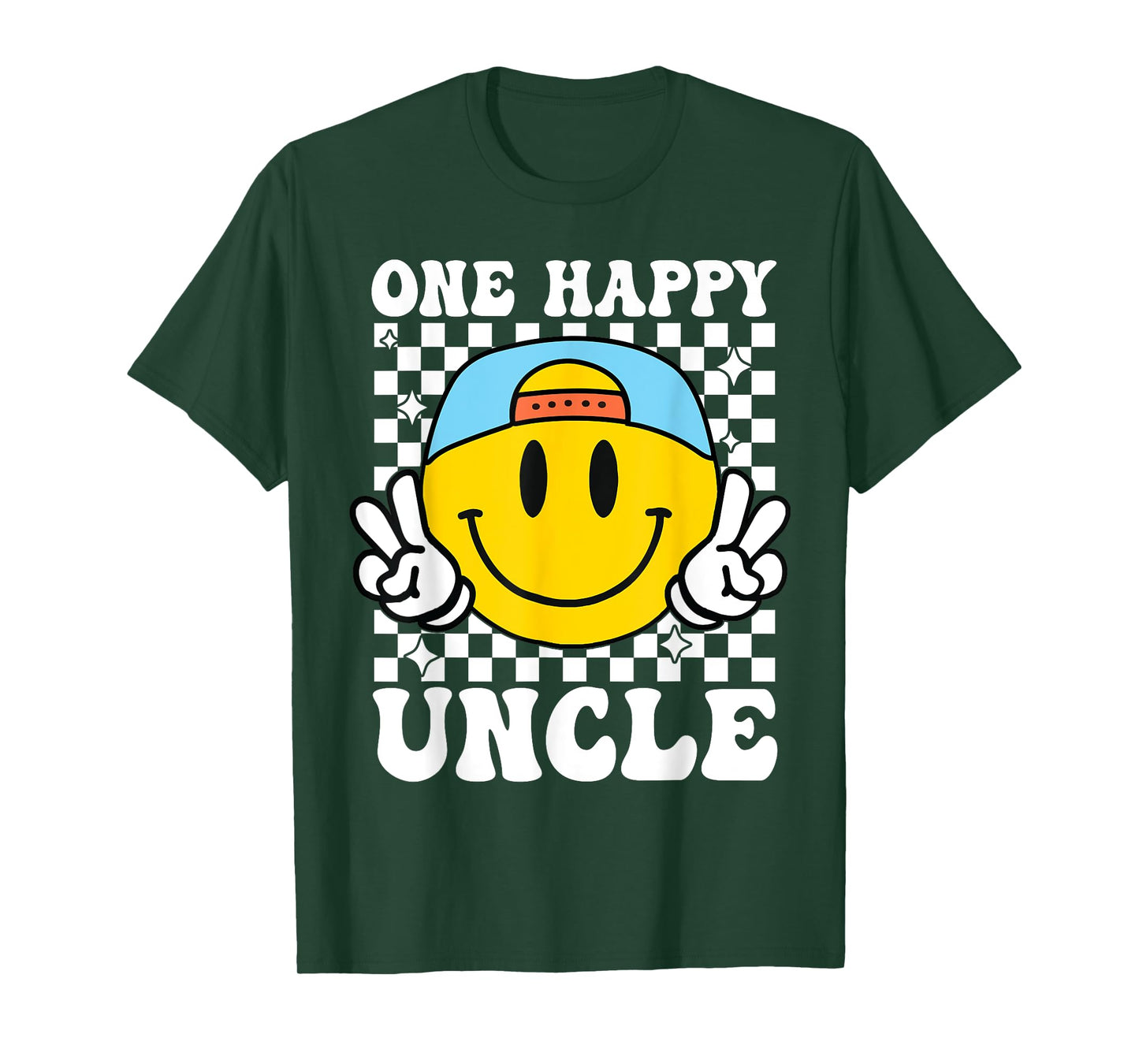 One Happy Dude Uncle 1st Birthday Family Matching T-Shirt