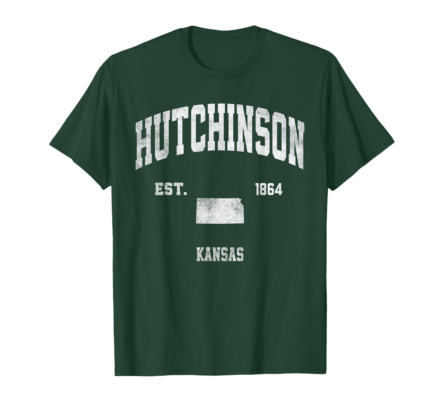 Hutchinson Kansas KS Athletic Throwback Souvenir T-Shirt