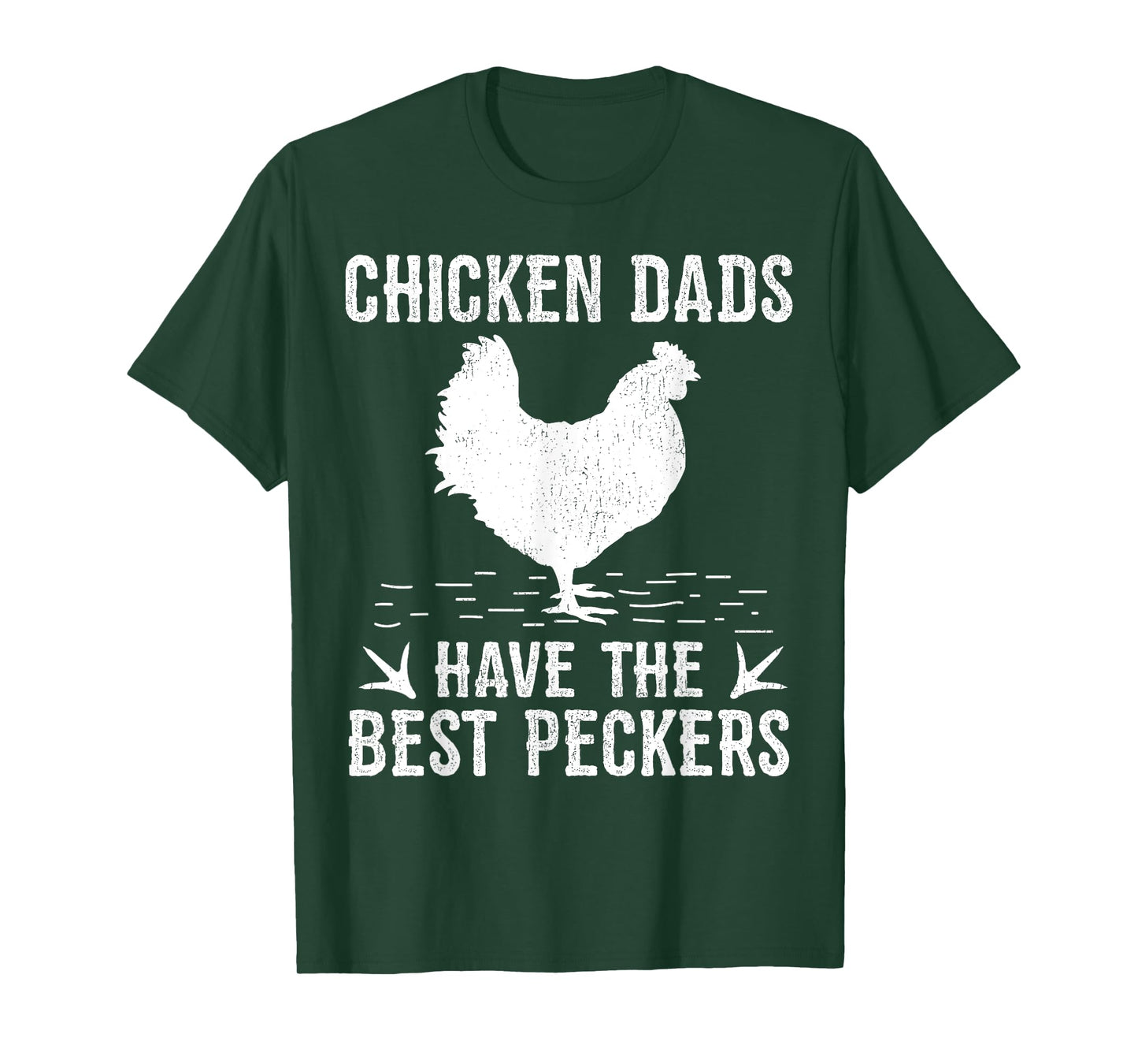 Funny Chicken Dads Have The Best Peckers Chicken Fathers Day T-Shirt