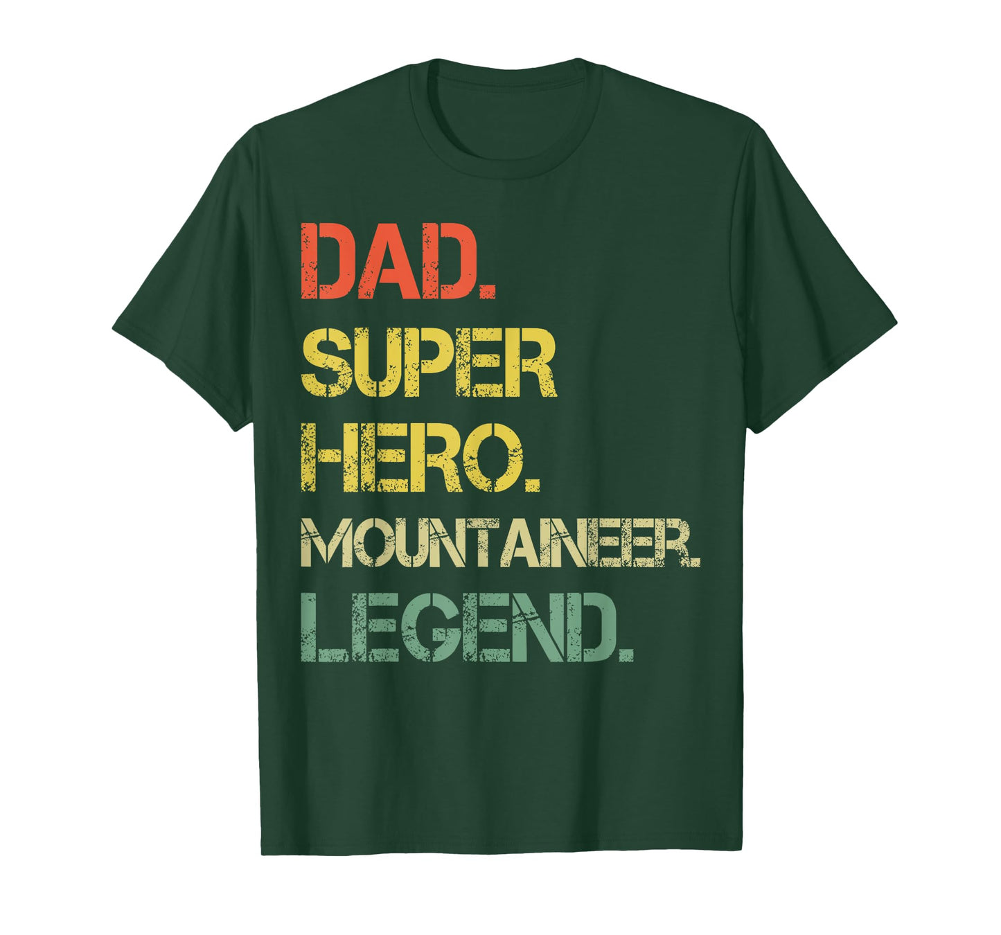 Vintage Style Dad Hero Mountaineer Legend Father's Day T-Shirt