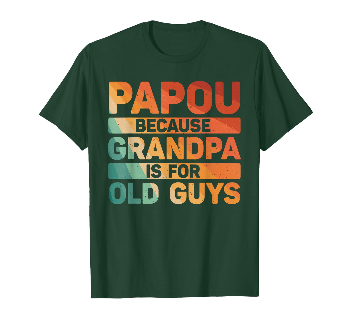 Papou Design For Grandpa From Grandkids Father's Day Papou T-Shirt