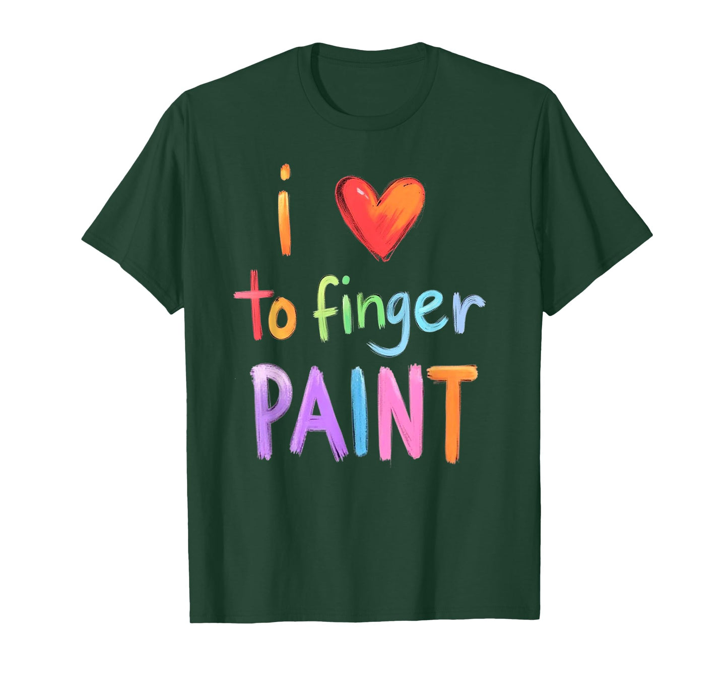 I heart Love To Finger Paint I'm Paint Cute Couple Valentine T-Shirt