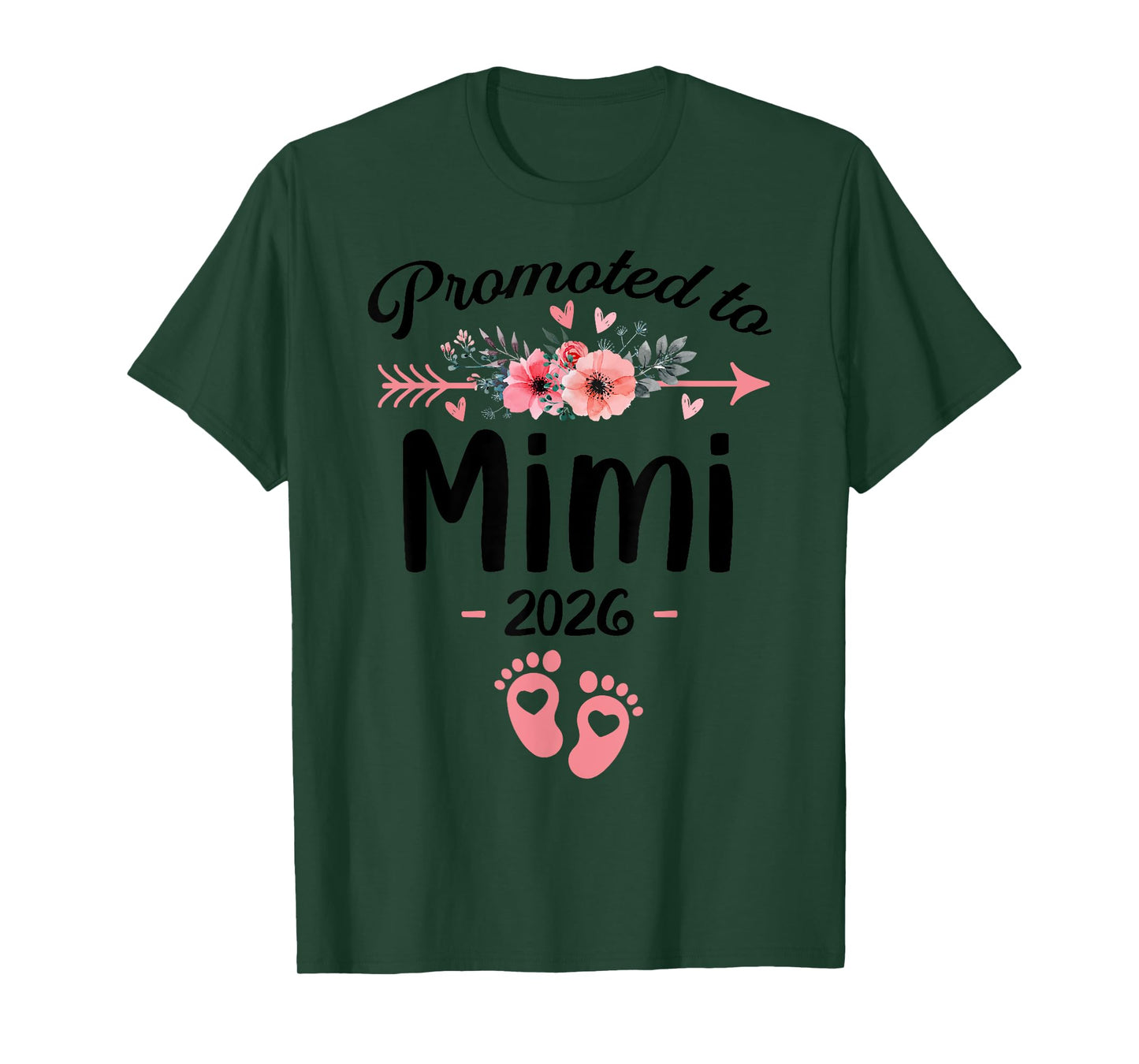 Promoted to Mimi Est 2026 Floral T-Shirt