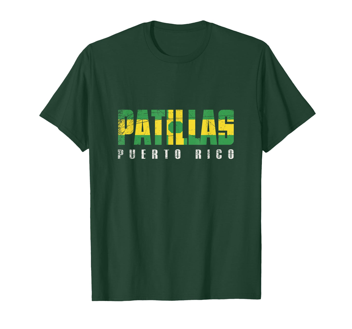 Patillas City in Puerto Rico, Patillas Flag T-Shirt