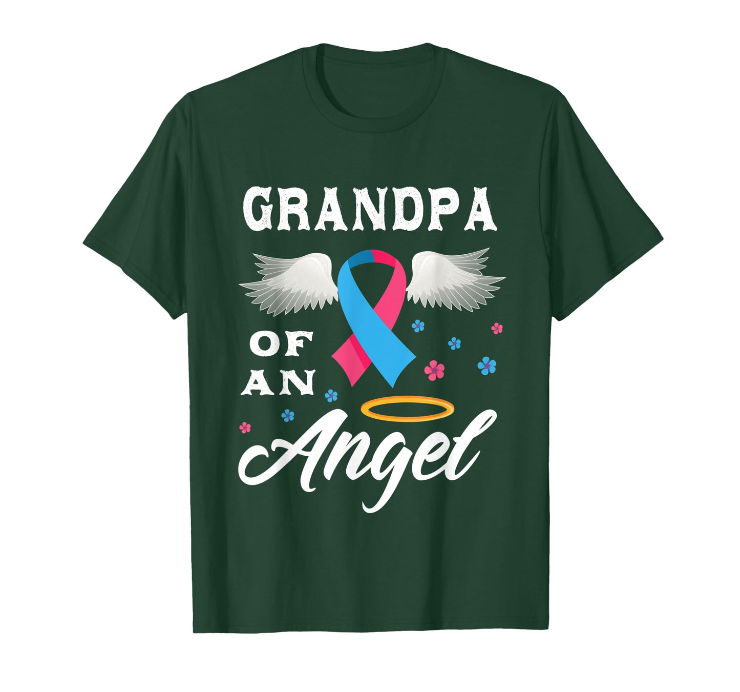 Grandpa Of An Angel Pregnancy and Infant Loss Awareness T-Shirt