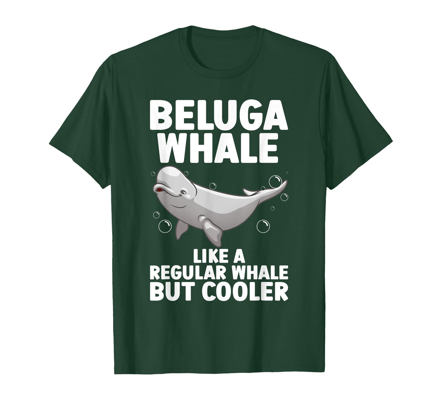 Funny Beluga Whale Art For Men Women Kid Toddler Whale Lover T-Shirt
