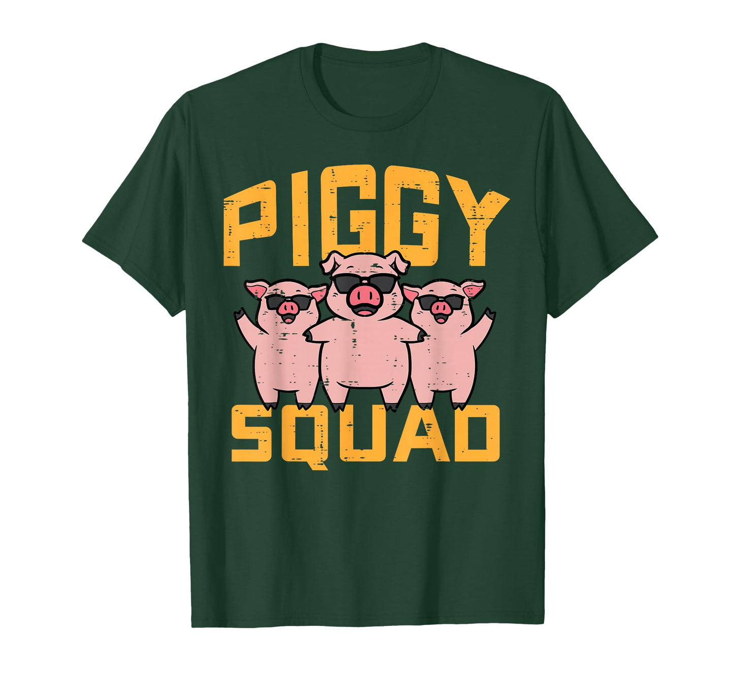 Pig Lover Piggy Squad Hog Farmer Crew Swine Women Men Kids T-Shirt