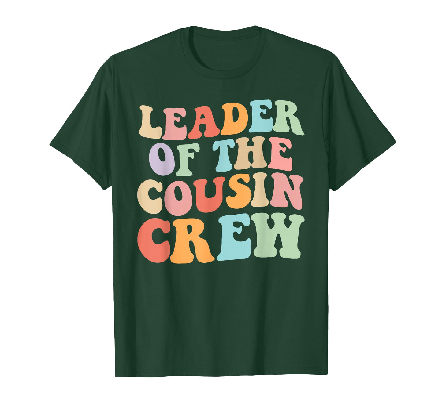 Leader of the Cousin Crew Retro Graphic – Fun Cousin Group T-Shirt