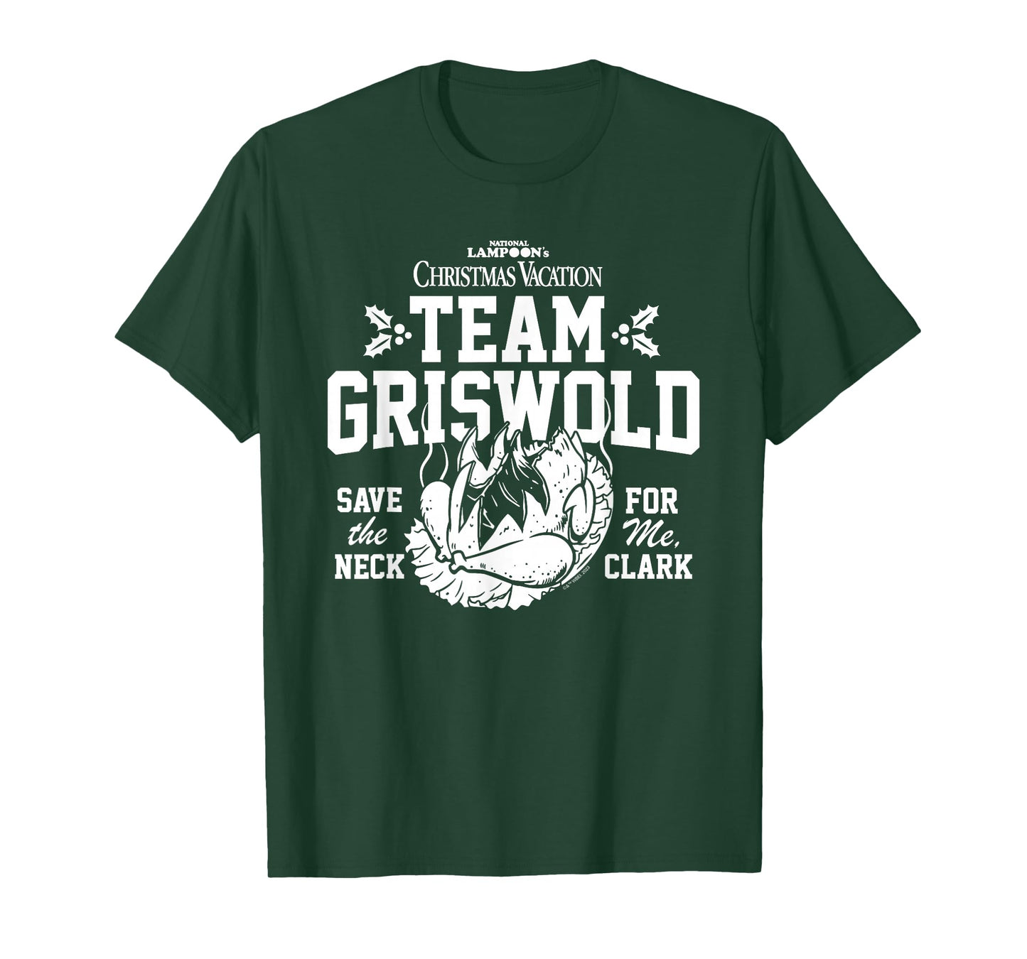 National Lampoon's Christmas Vacation Team Griswold T-Shirt - Men's Unisex Black Cotton Classic Crew Neck Short Sleeve Graphic Christmas T-Shirt - Small