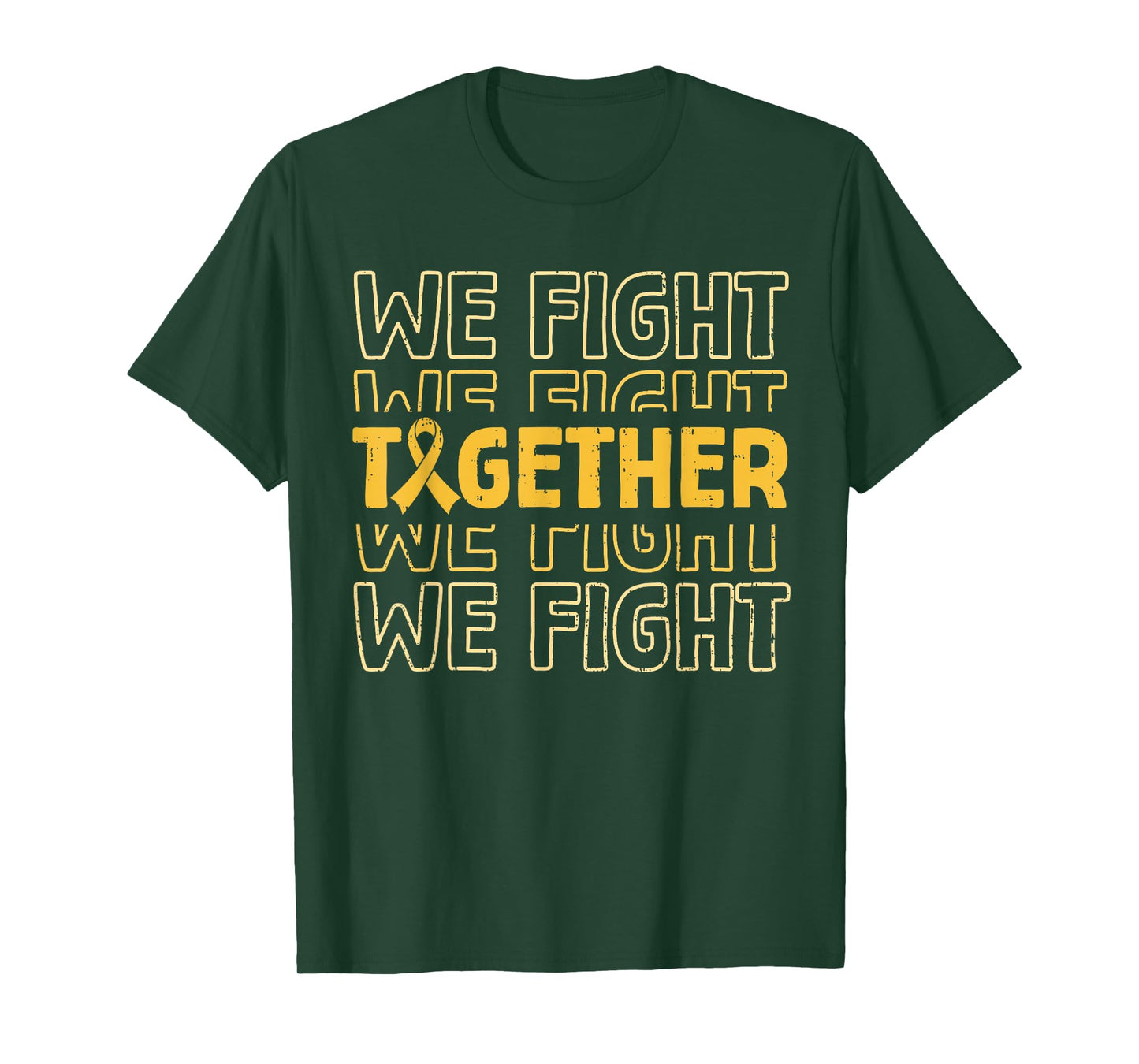 Fight Childhood Cancer Awareness Gold Ribbon Support Squad T-Shirt