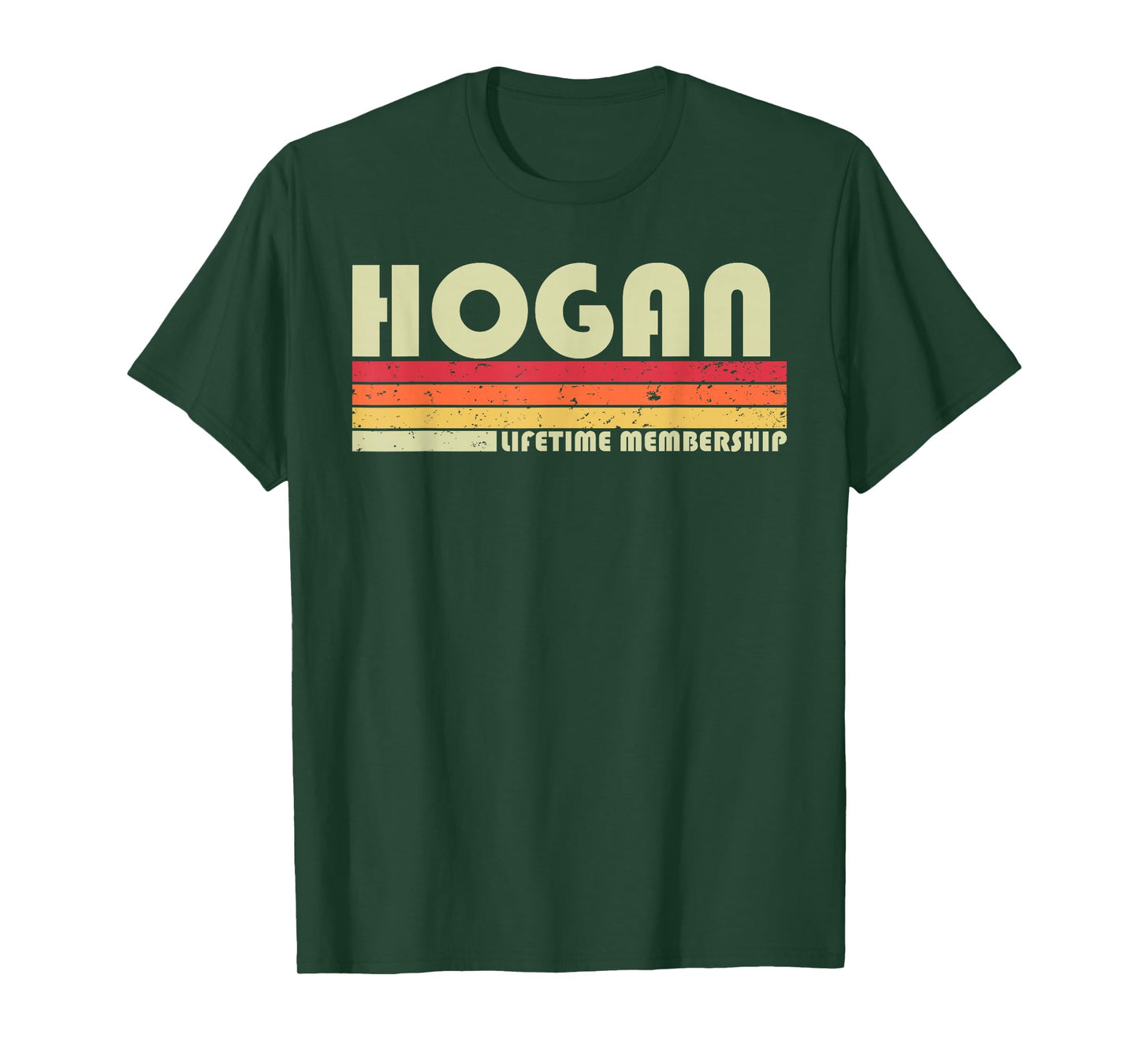 HOGAN Surname Funny Retro Vintage 80s 90s Birthday Reunion T-Shirt