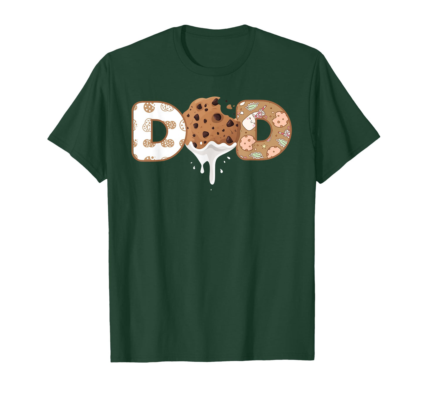 Dad Cookies and Milk 1st Birthday Funny Cookies and Milk T-Shirt