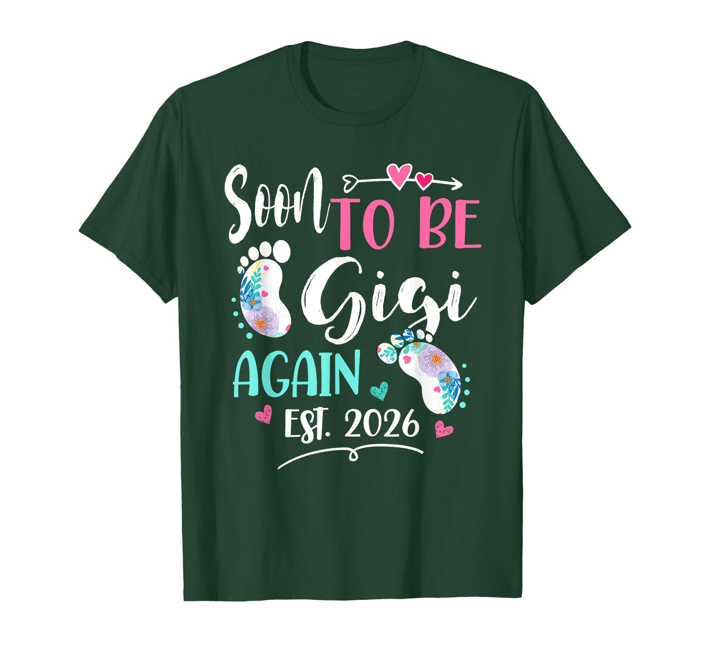 Womens Soon to be Gigi Again 2026 Mother's Day T-Shirt