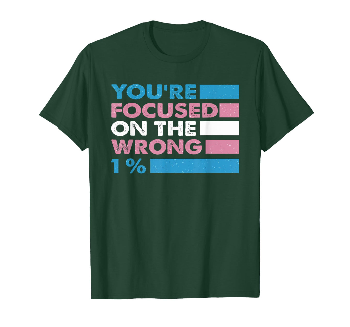 You're Focused On The Wrong 1% Bi Transgender LGBT Pride T-Shirt