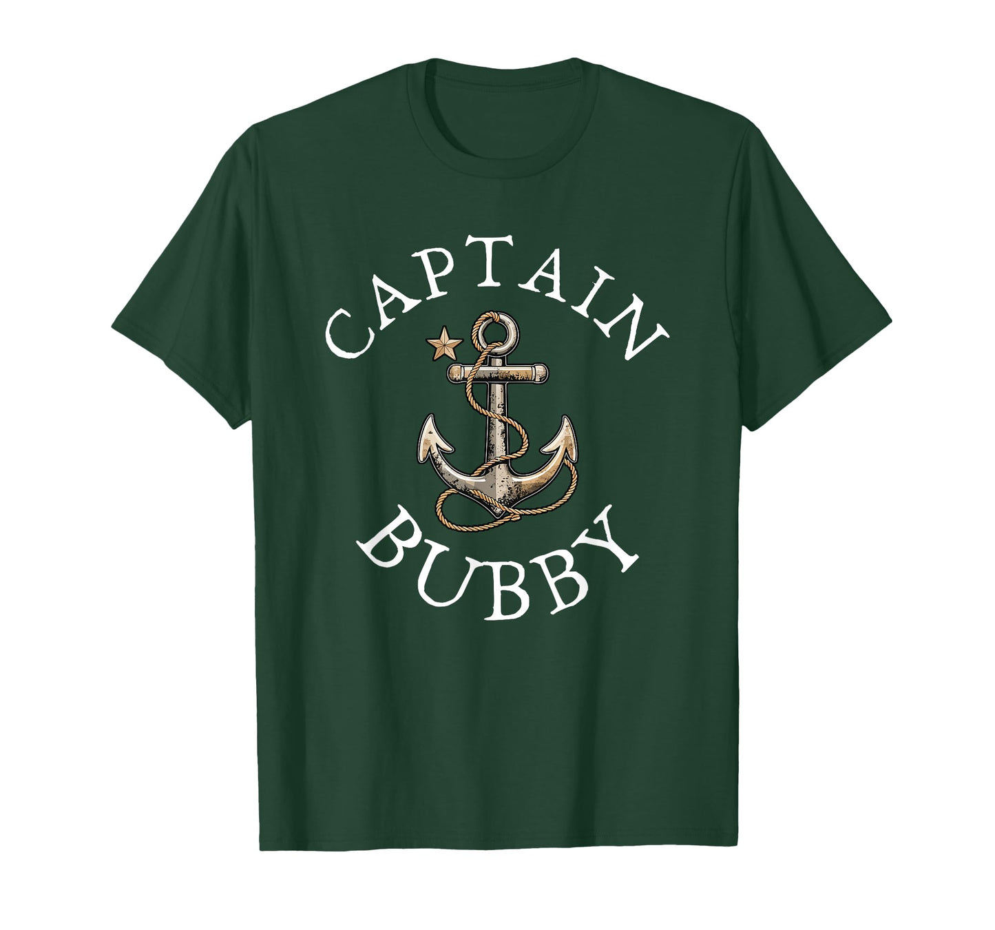 Captain Bubby Boat Sailing Boating Vintage Anchor Funny T-Shirt