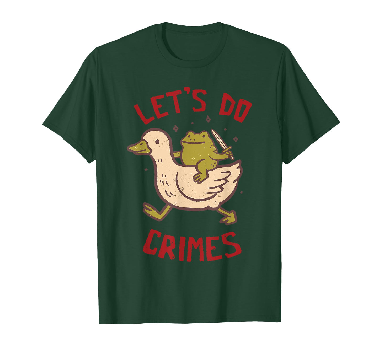 Let’s Do Crimes Duck And Frog T-Shirt