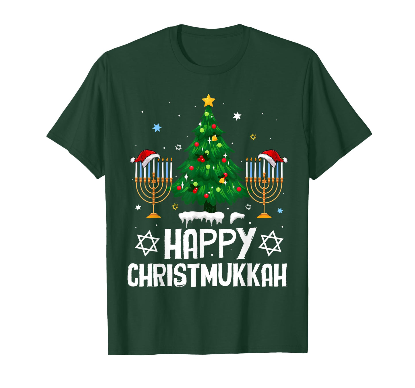 Happy Christmukkah Jewish Christmas Hanukkah Chanukah T-Shirt