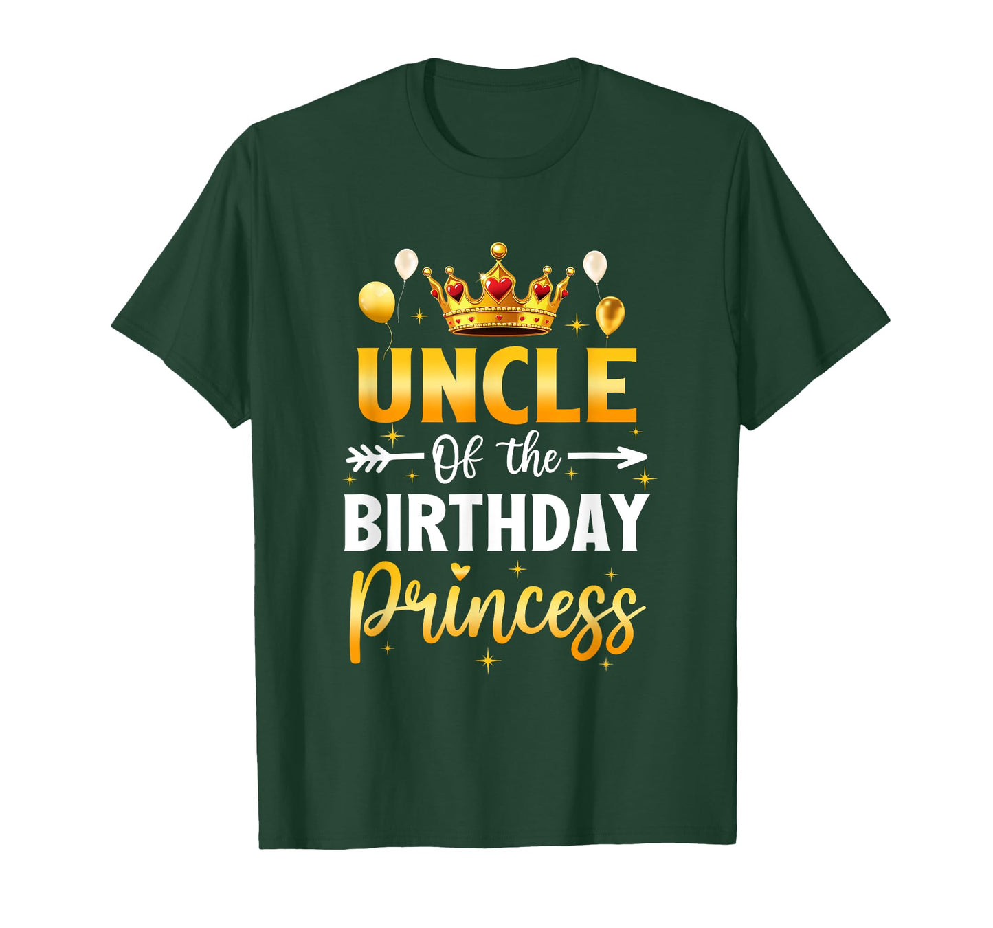 Uncle Of The Birthday Princess Birthday Girl Party Family T-Shirt