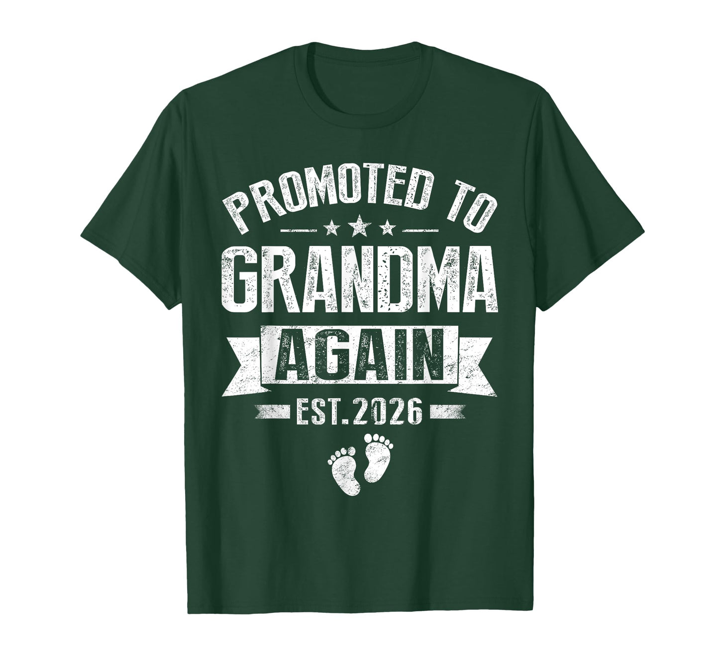 Promoted To Grandma Again Est 2026 Pregnancy Announcement T-Shirt