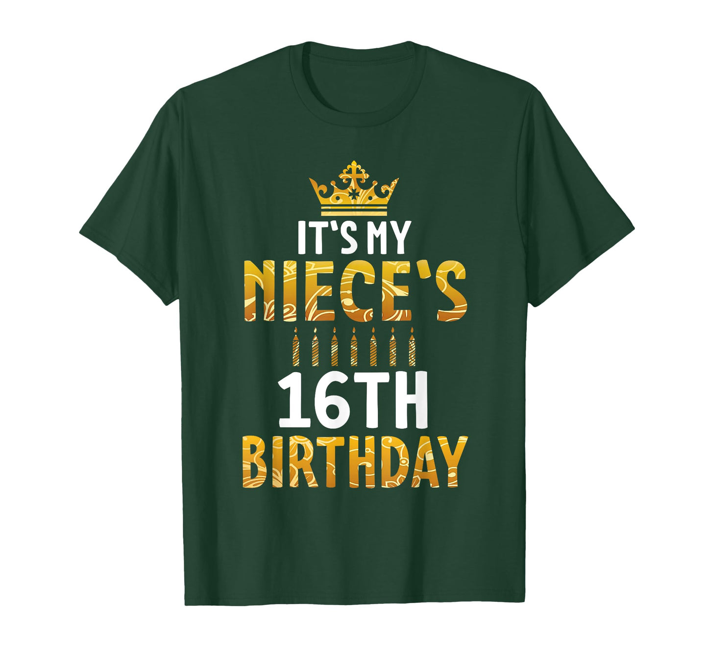 Uncle Aunt Happy It's My Niece's 16th Birthday 16 Years Old T-Shirt