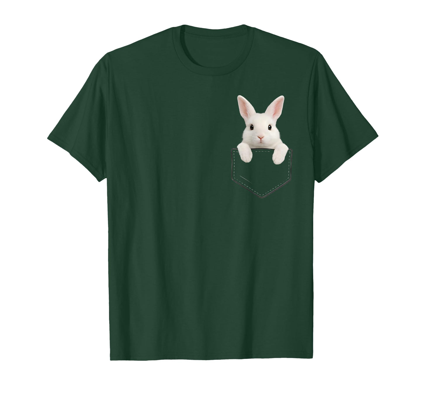 Cute Bunny Pocket Rabbit Easter Men Women Boys Girls Kids T-Shirt